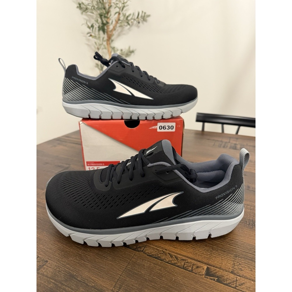 Altra Shoes Mens 12.5 Provision 5 Black Grey Running Walking Athletic Sneakers